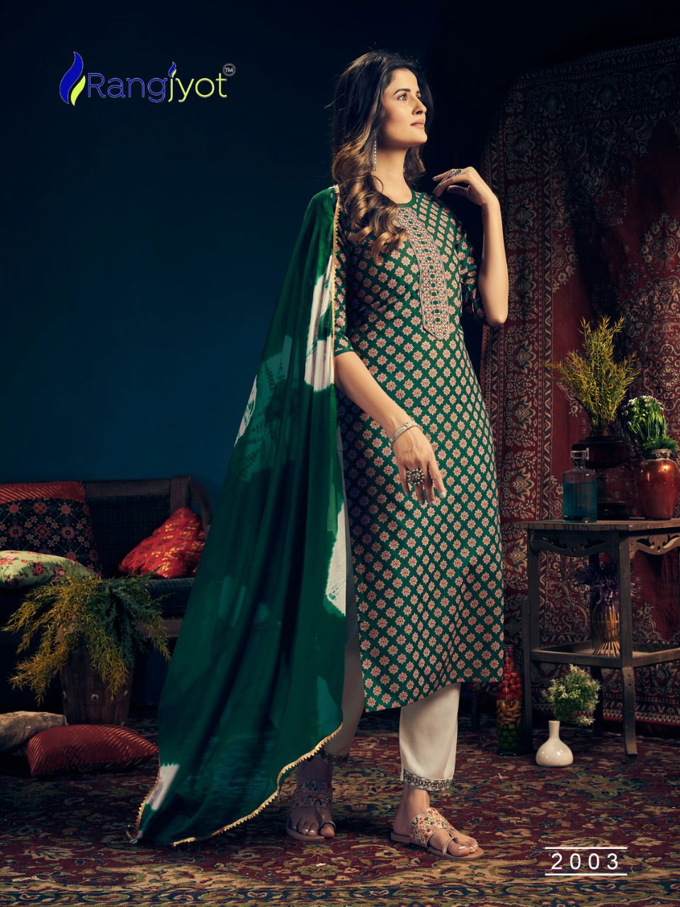 Rangjyot Rang Maya 2 Festive Wear Rayon Printed Ready Made Collection